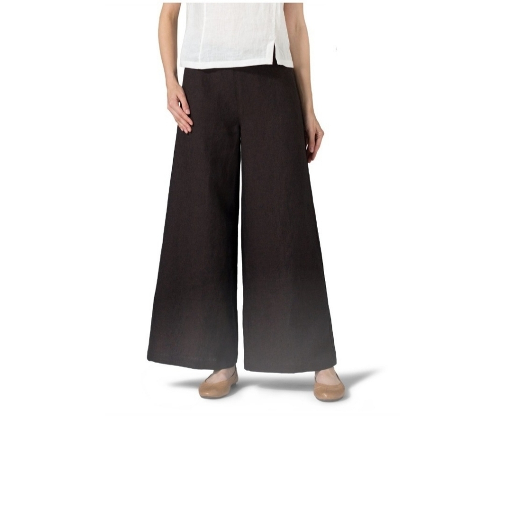 VIVID Wide leg linen pants 12(Large) - Picture 5 of 9